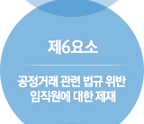 공정거래 관련 법규 위반 임직원에 대한 제재